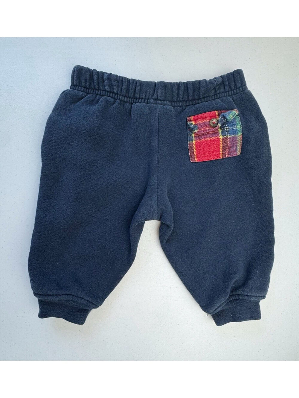 The Disney Store Jogger Sweatpants w/ Plaid Pocket Size 6 months